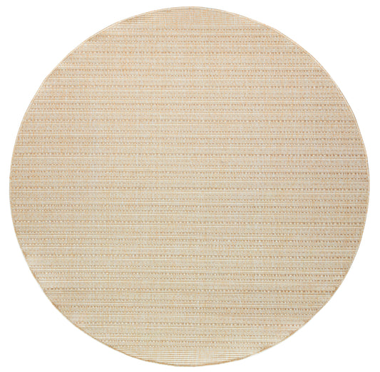 Nourison Tulum 8' x Round Cream Outdoor Rug