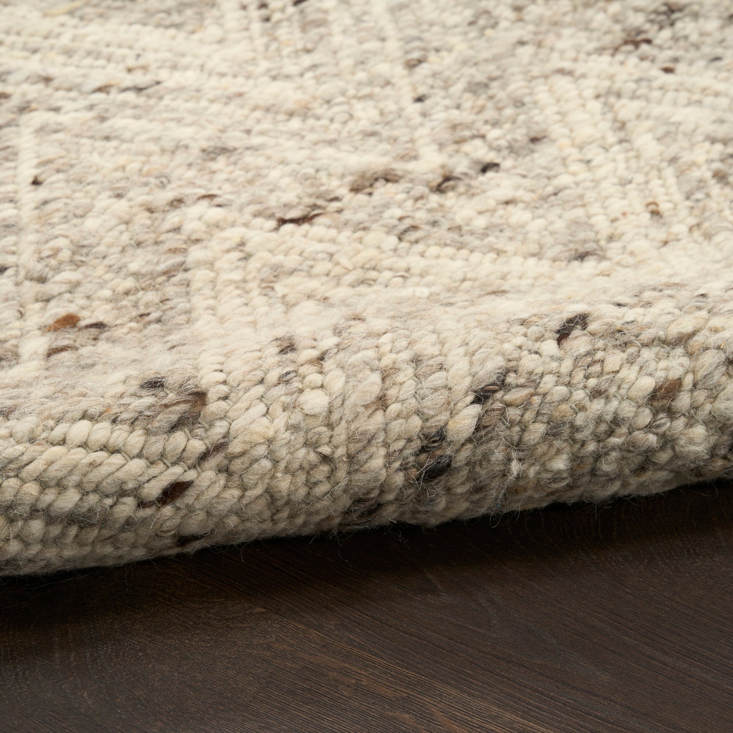 DKNY Pure Purl 5'3" x 7'3" Grey Ivory Modern Indoor Rug