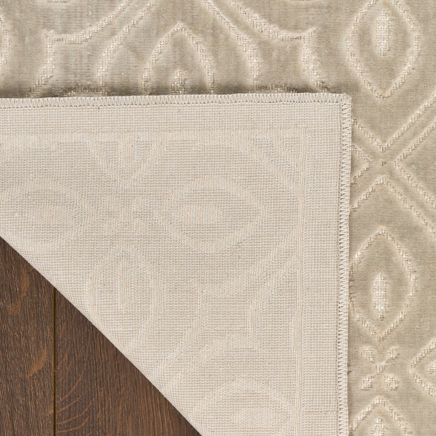 Nourison Washable Charm 8' x 10' Silver Ivory Contemporary Indoor Rug