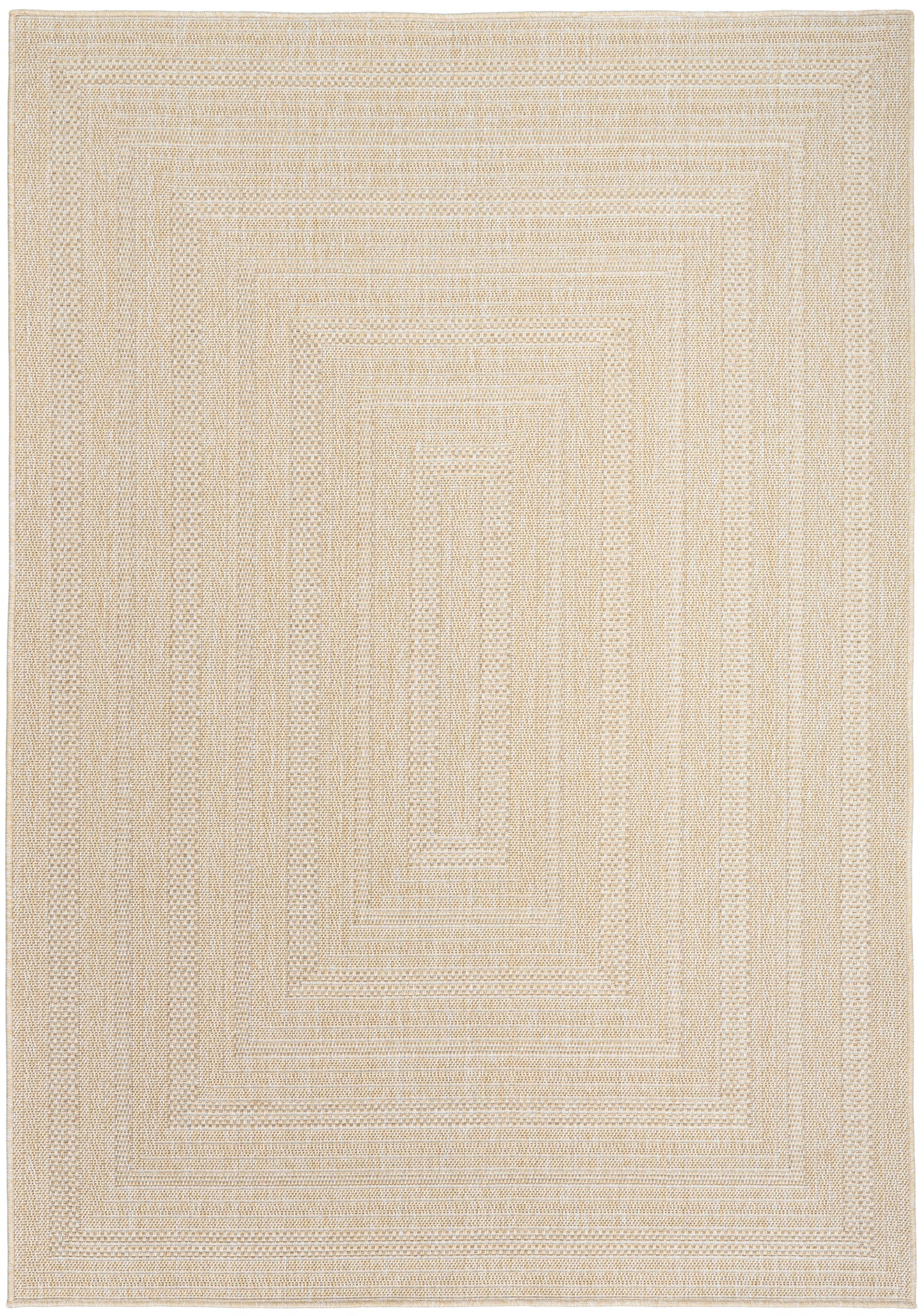 Nourison Tulum 5'3" x 7' Cream Outdoor Rug