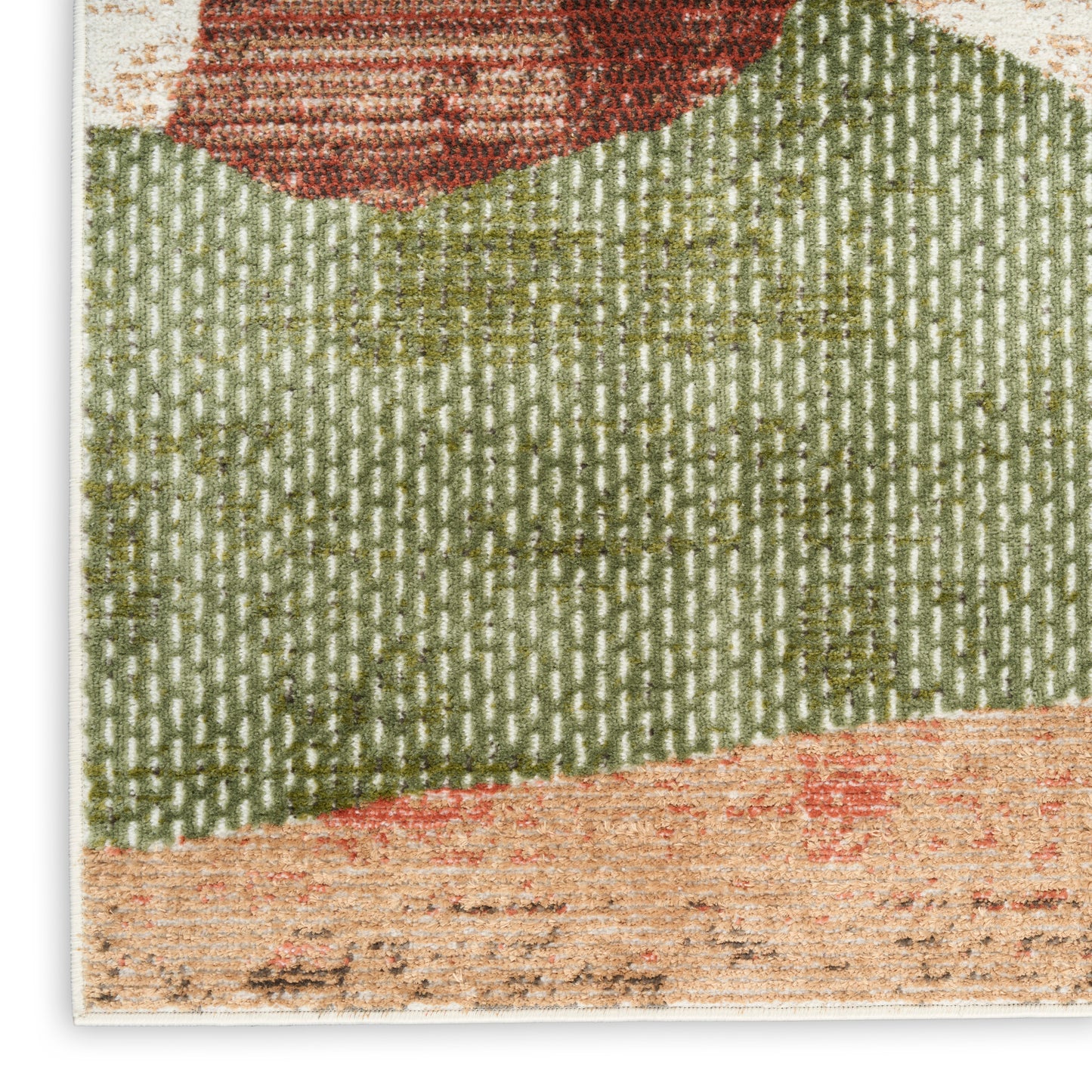 Nourison Nordic 4' x 6' Beige Multi Modern Indoor Rug