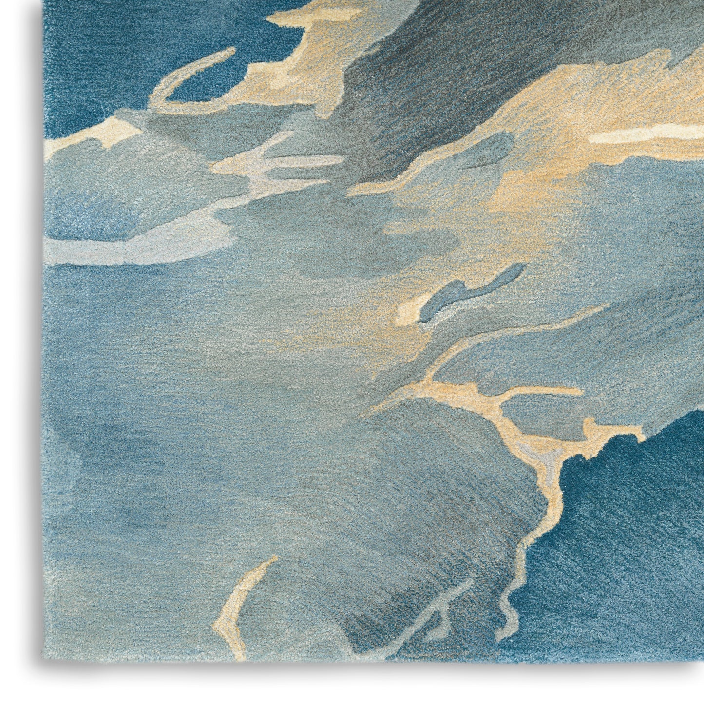 Nourison Prismatic 2' x 3' Blue Multicolor Modern Indoor Rug