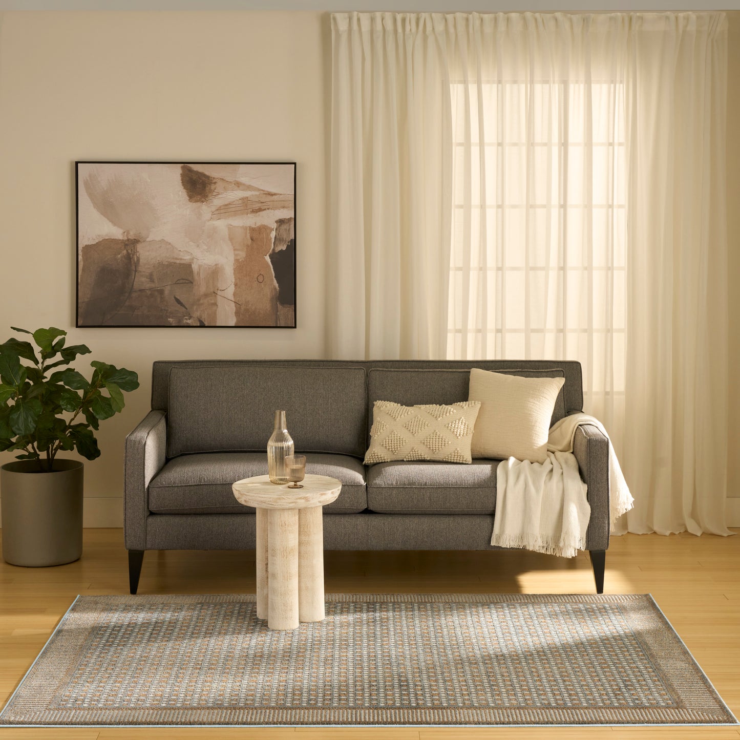 Nourison Nordic 4' x 6' Multicolor Modern Indoor Rug