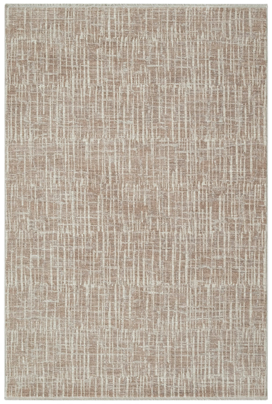 Calvin Klein CK079 Notes 3'11" x 5'11" Ivory Grey Modern Indoor Rug