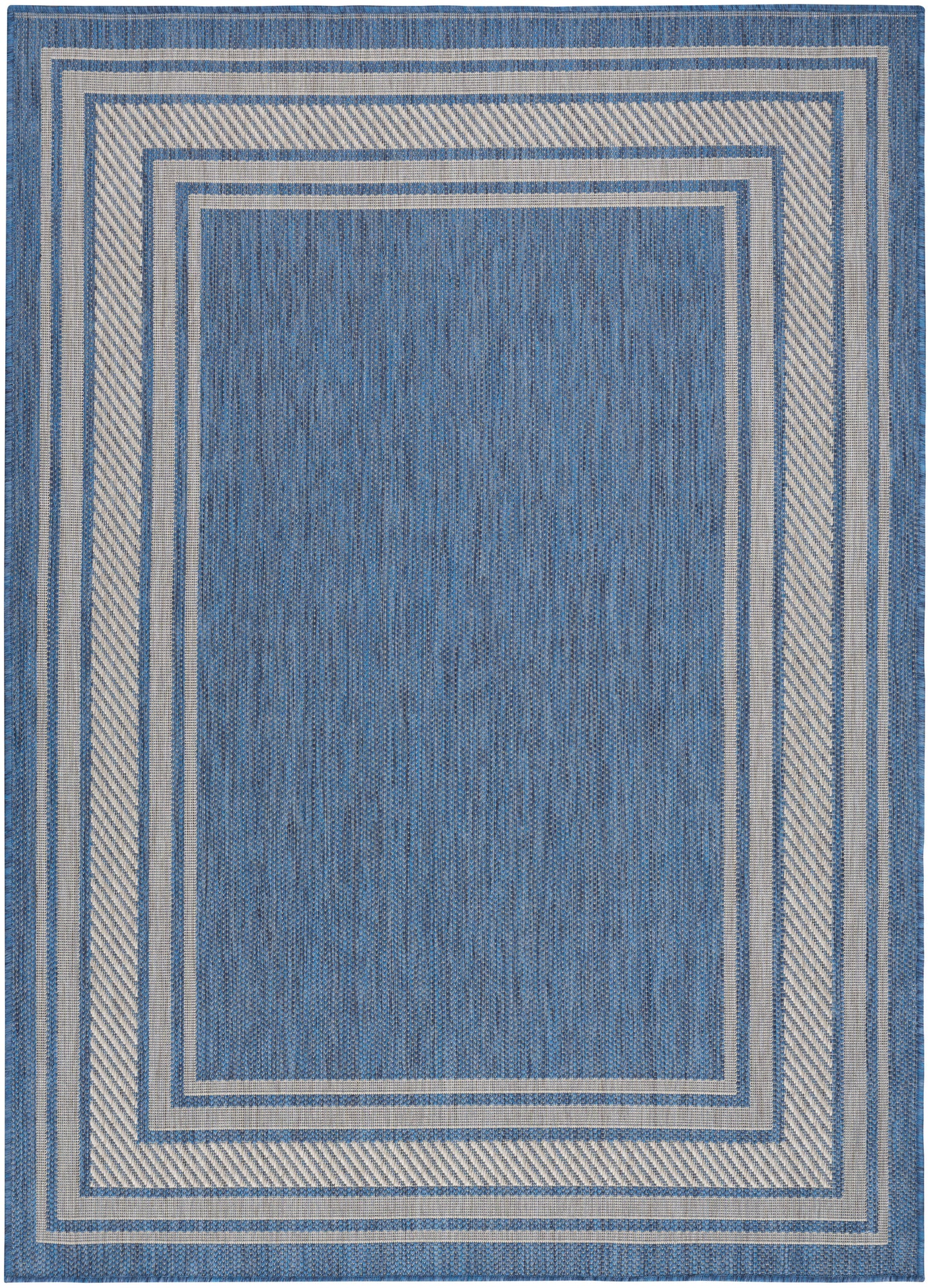 Nourison Horizon Indoor/Outdoor 6' x 9' Denim Modern Rug