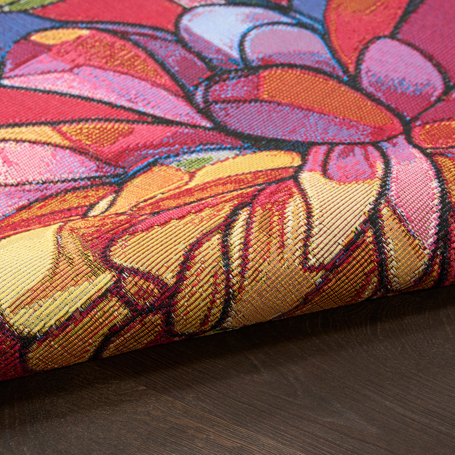 Nourison Color Splash 7'10" x 9'10" Multicolor Outdoor Rug