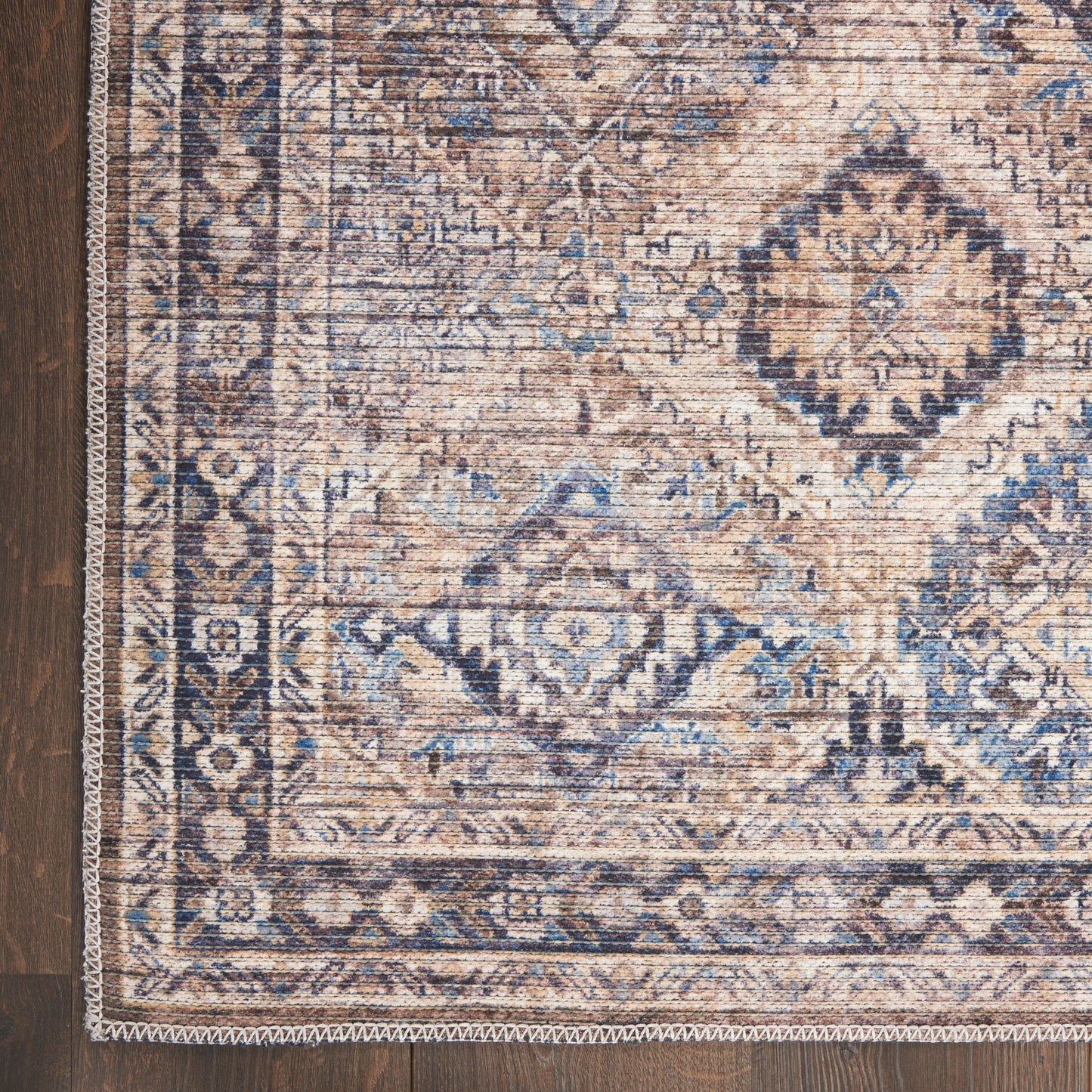 Nourison New Concept Washables 2' x 3'9" Ivory Latte Vintage Indoor Rug