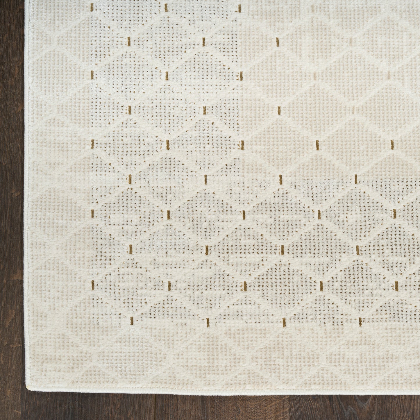 DKNY Grand Street 2'2" x 10' Ivory Modern Indoor Rug