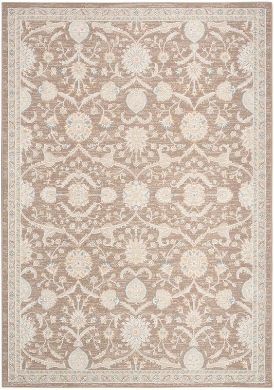 Nourison Isla 5'3" x 7' Mocha Vintage Indoor Rug