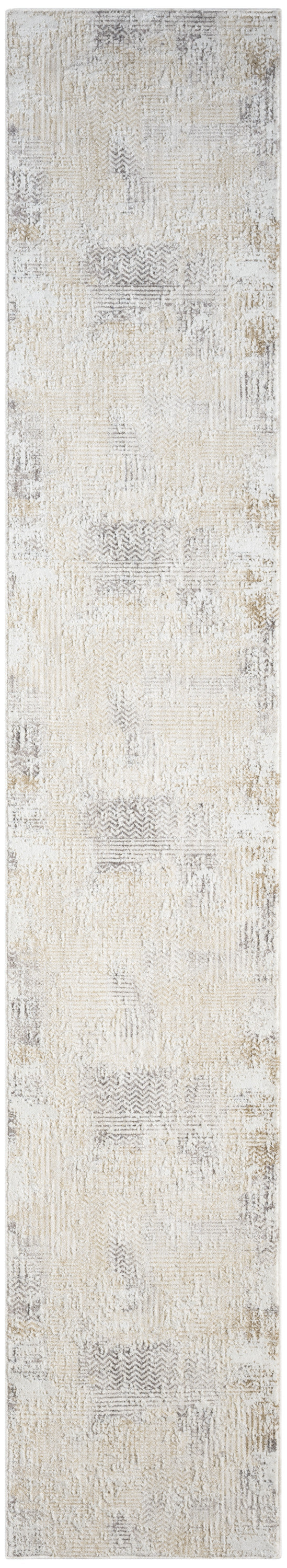 Calvin Klein CK078 Summit 2'2" x 12' Cream Ivory Modern Indoor Rug