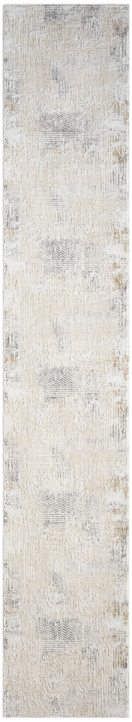 Calvin Klein CK078 Summit 2'2" x 12' Cream Ivory Modern Indoor Rug