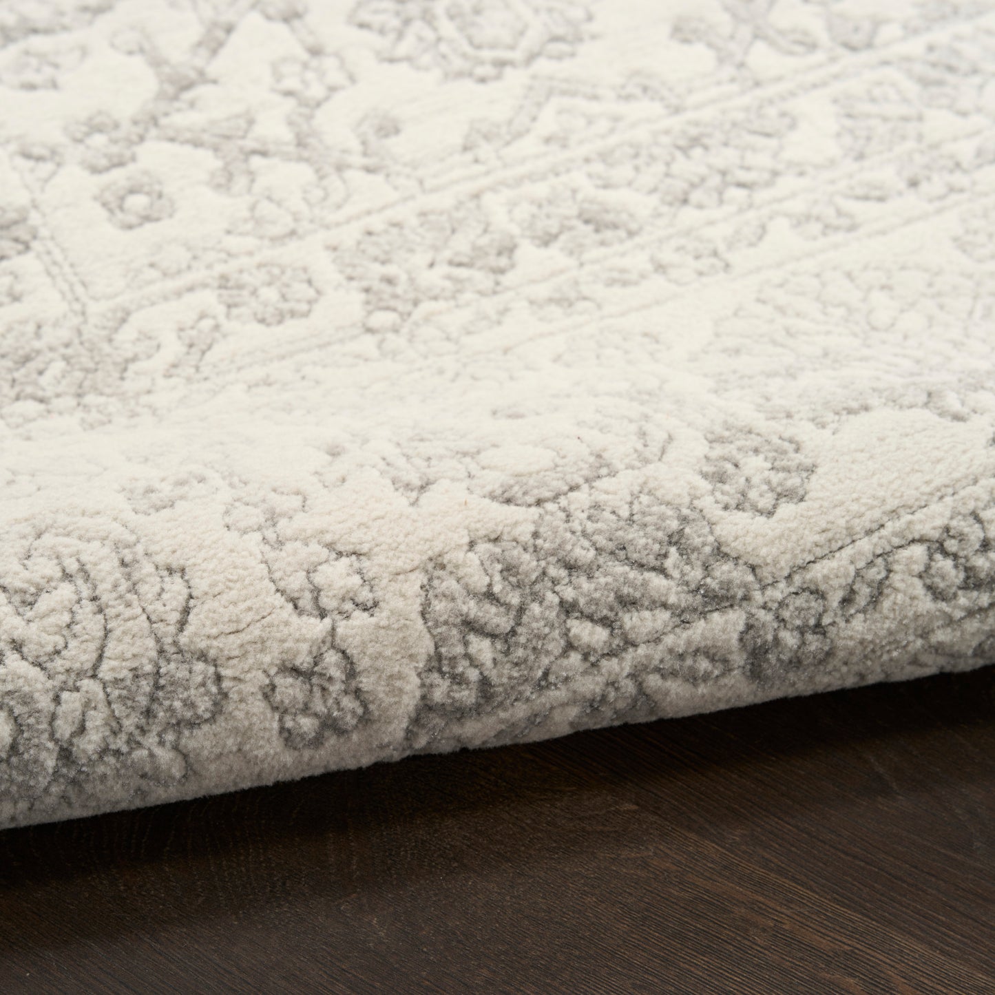 Nourison Grace 7'10" x 9'10" Grey Vintage Indoor Rug