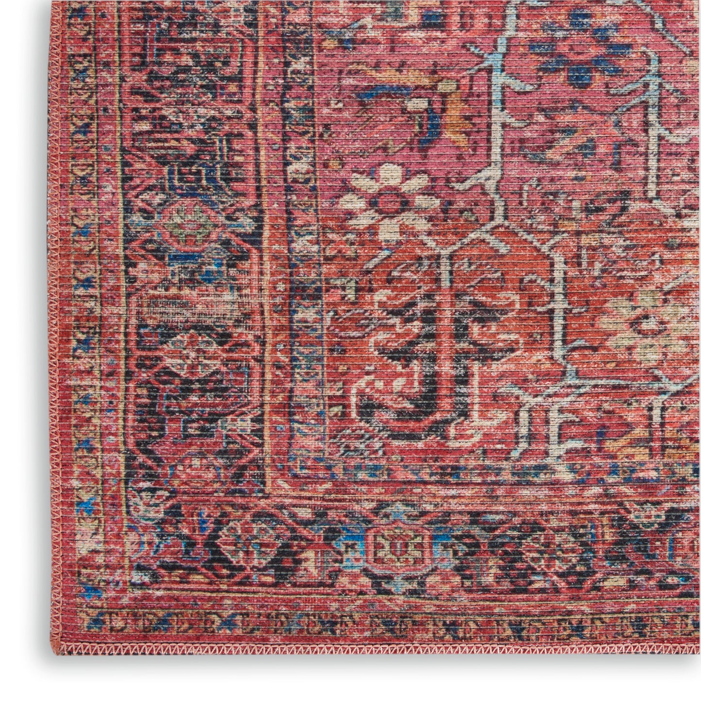 Nourison New Concept Washables 2' x 3'9" Brick Vintage Indoor Rug