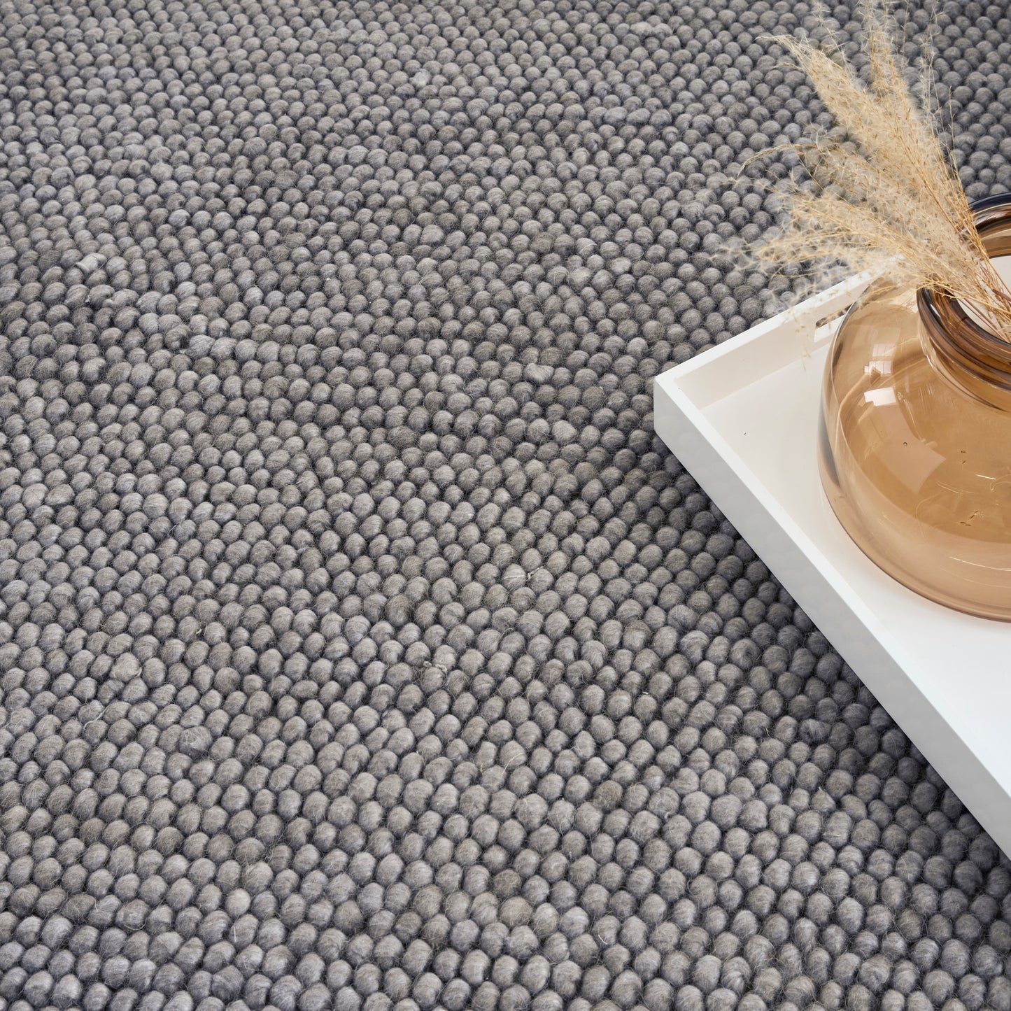 DKNY Pure Knots 5'3" x 7'3" Grey Modern Indoor Rug