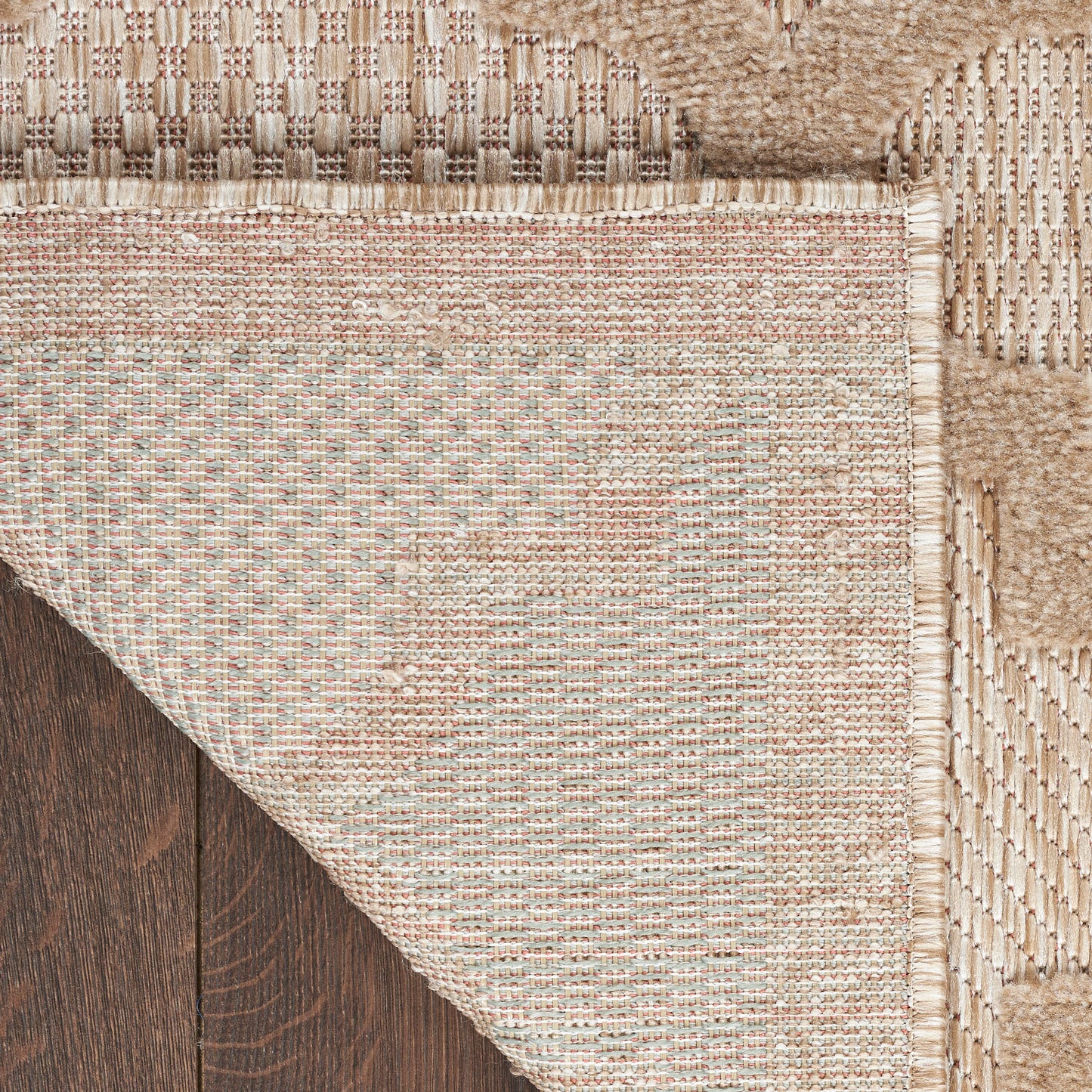 Nourison Easy Care 9' x 12' Natural Beige Modern Rug
