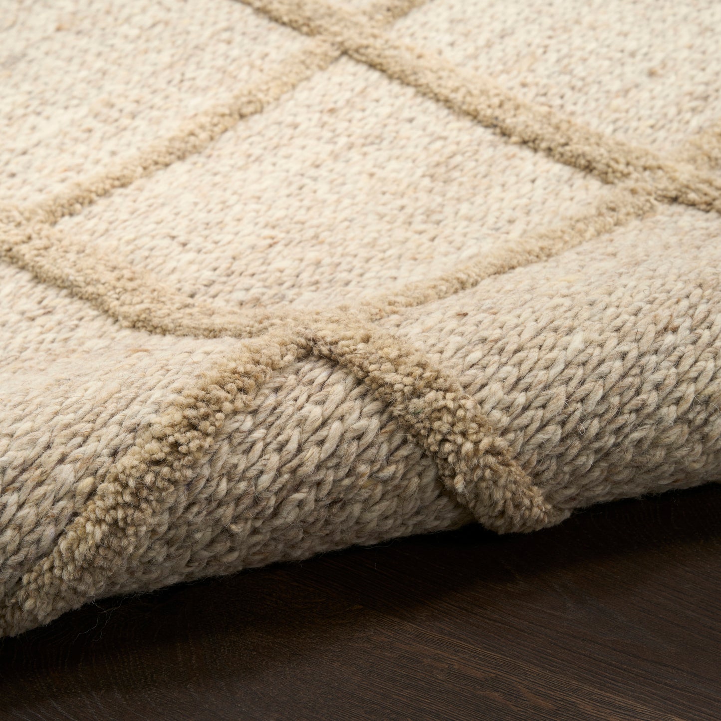 DKNY Pure Framework 8'6" x 11'6" Camel Modern Indoor Rug