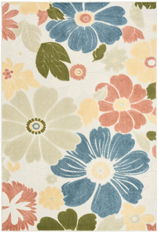 Nourison Aloha 3'6" x 5'6" Multicolor Modern Rug