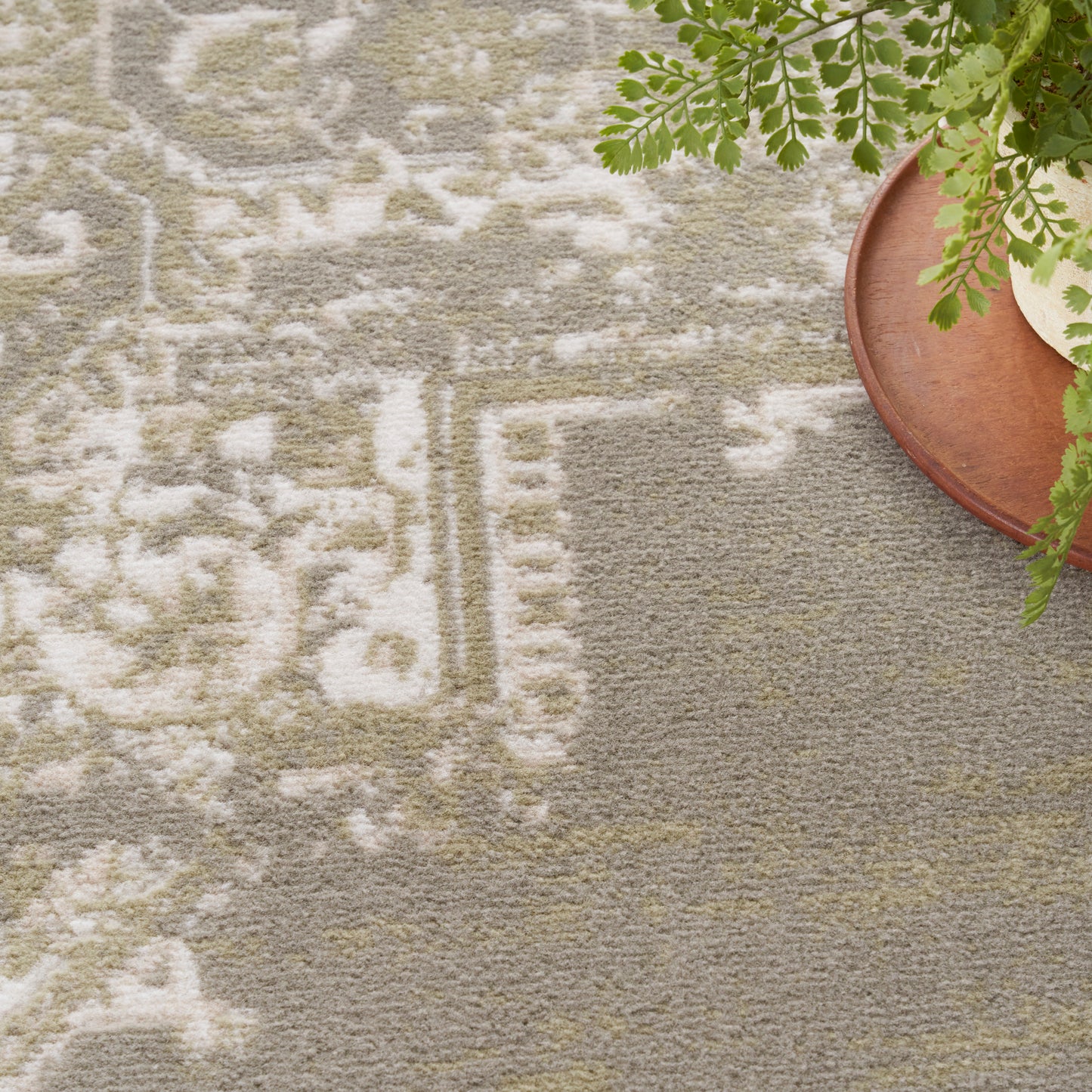 Nourison Grafix 6' x 9' Olive Vintage Indoor Rug