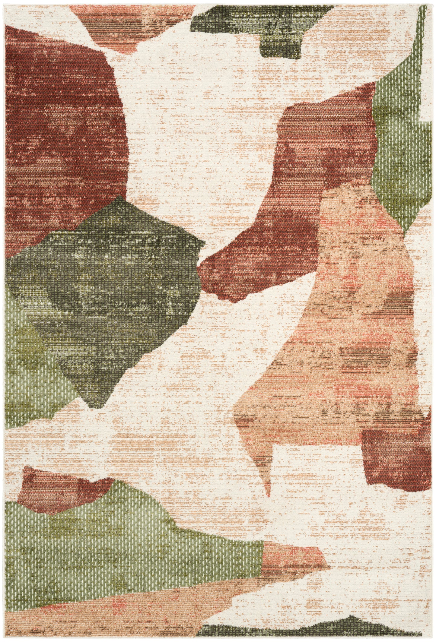Nourison Nordic 4' x 6' Beige Multi Modern Indoor Rug