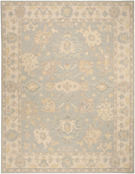 Nourison Maison 5'9" x 8'9" Blue Ivory Vintage Indoor Rug