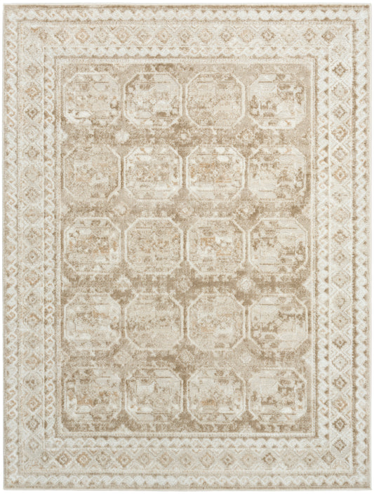 Nourison Dekor 5'3" x 7' Ivory Taupe Vintage Indoor Rug