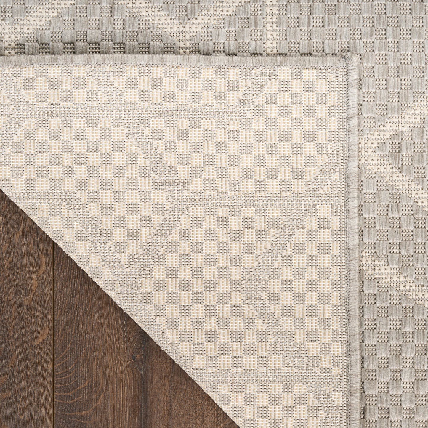 Nourison Horizon Indoor/Outdoor 6' x 9' Grey Modern Rug
