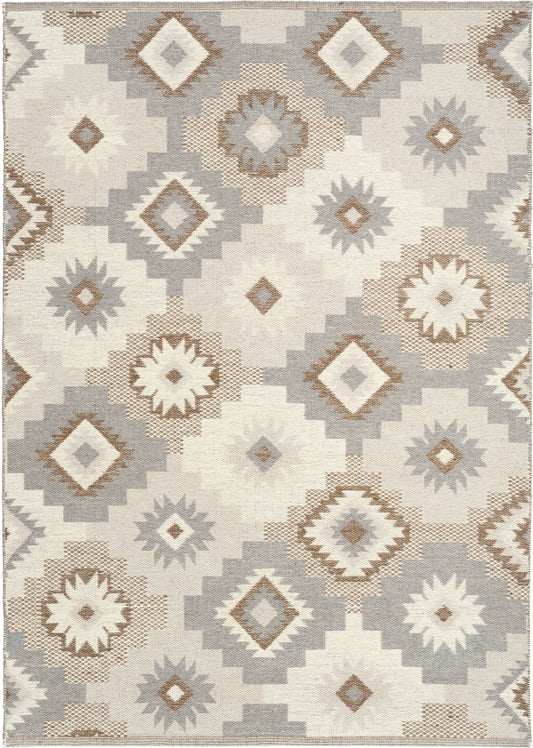 Nourison Copenhagen 5' x 7' Ivory Beige Modern Indoor Rug