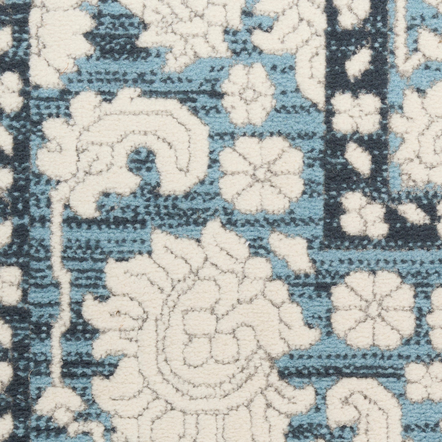 Nourison Grace 7'10" x 9'10" Blue Vintage Indoor Rug