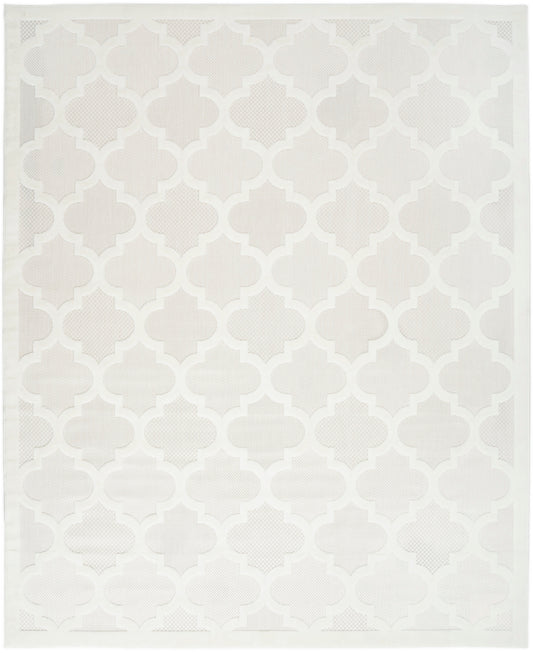 Nourison Easy Care 9' x 12' Ivory White Modern Rug