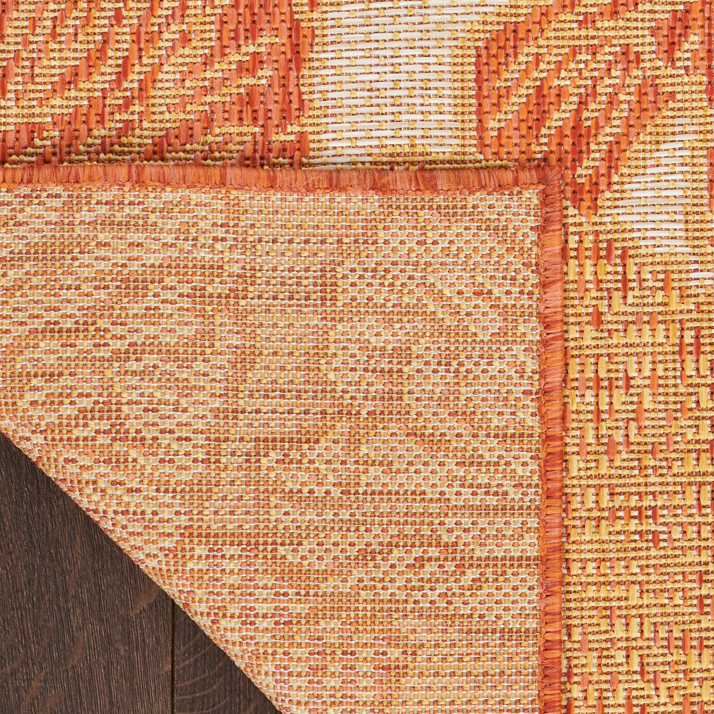Nourison Garden Oasis 2' x 6' Coral Tropical Rug