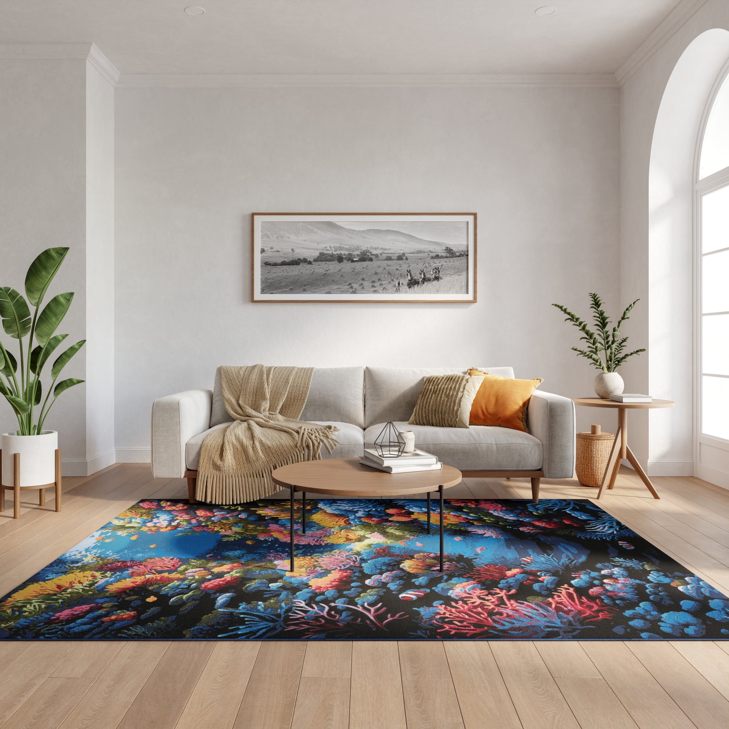 Nourison Color Splash 5'3" x 7'3" Multicolor Coastal, Nautical & Beach Rug