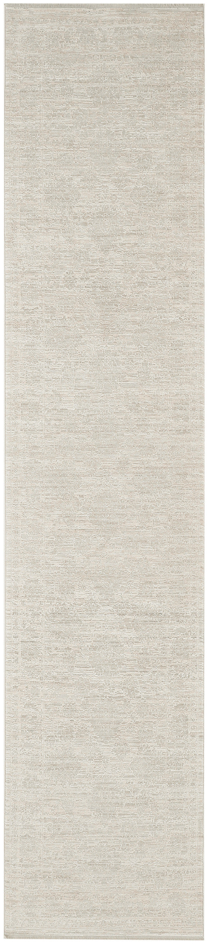 Nourison Shadows 2'2" x 10' Ivory Grey Vintage Indoor Rug