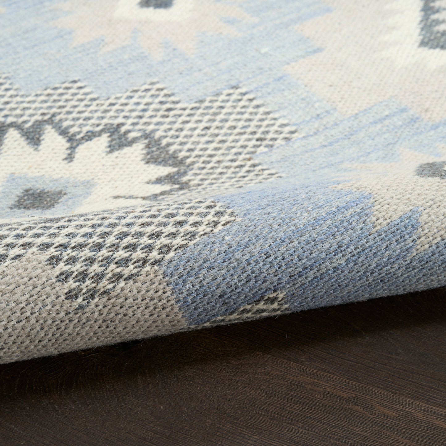 Nourison Copenhagen 5' x 7' Ivory Blue Modern Indoor Rug