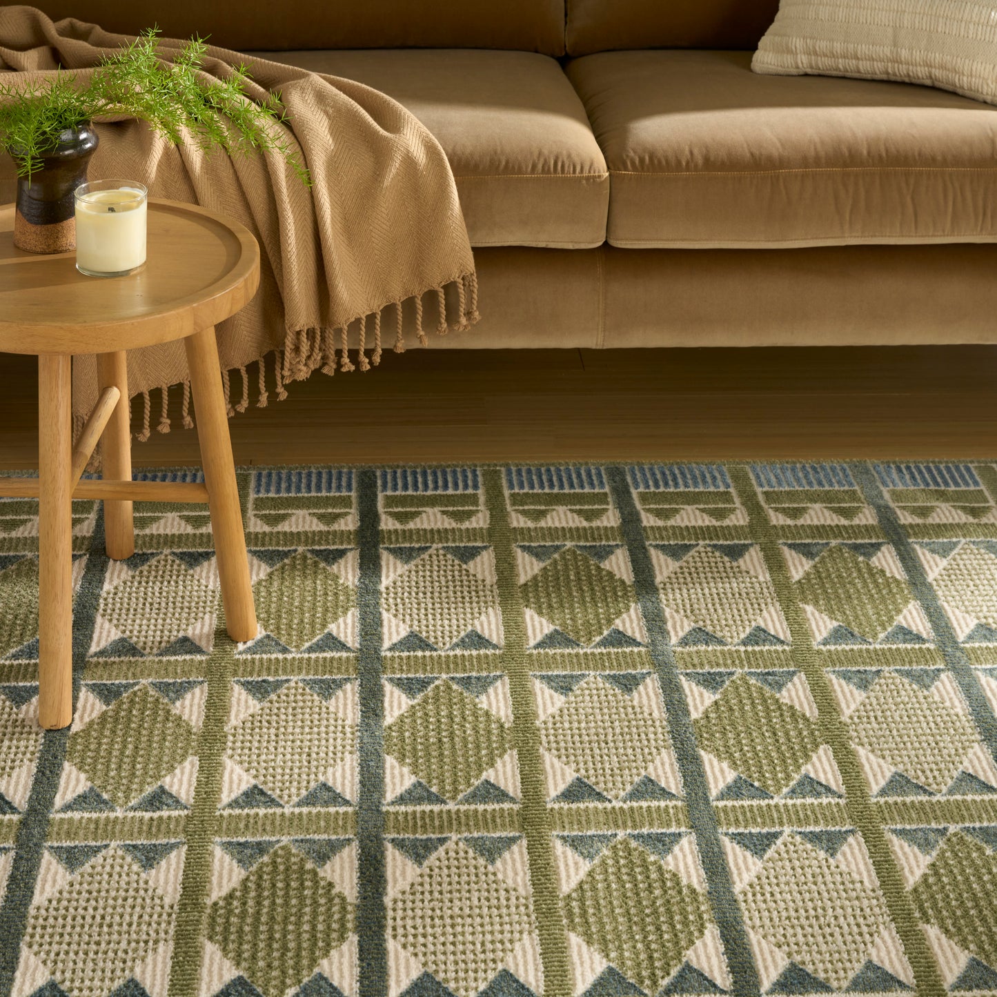 Nourison Nordic 8' x 10' Green Blue Modern Indoor Rug