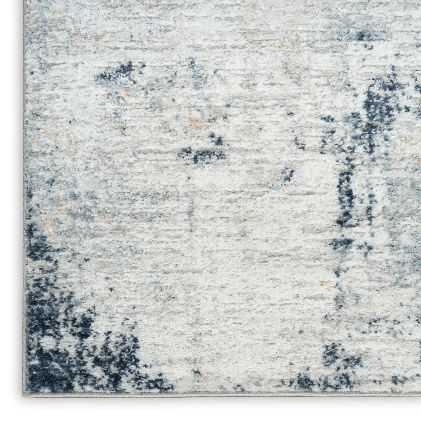 Nourison Dekor 4' x 6' Grey Navy Modern Indoor Rug