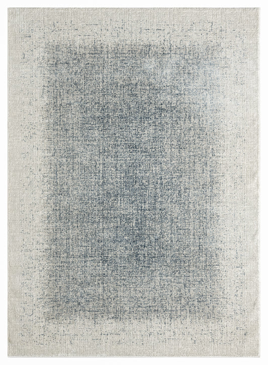 DKNY Grand Street 5'3" x 7'3" Ivory Blue Modern Indoor Rug