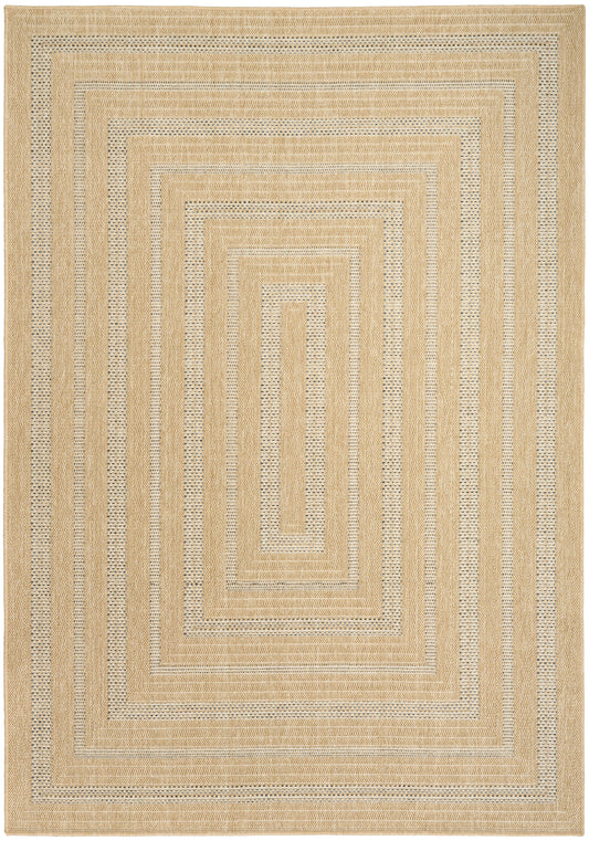 Nourison Tulum 6' x 9' Taupe Grey Outdoor Rug