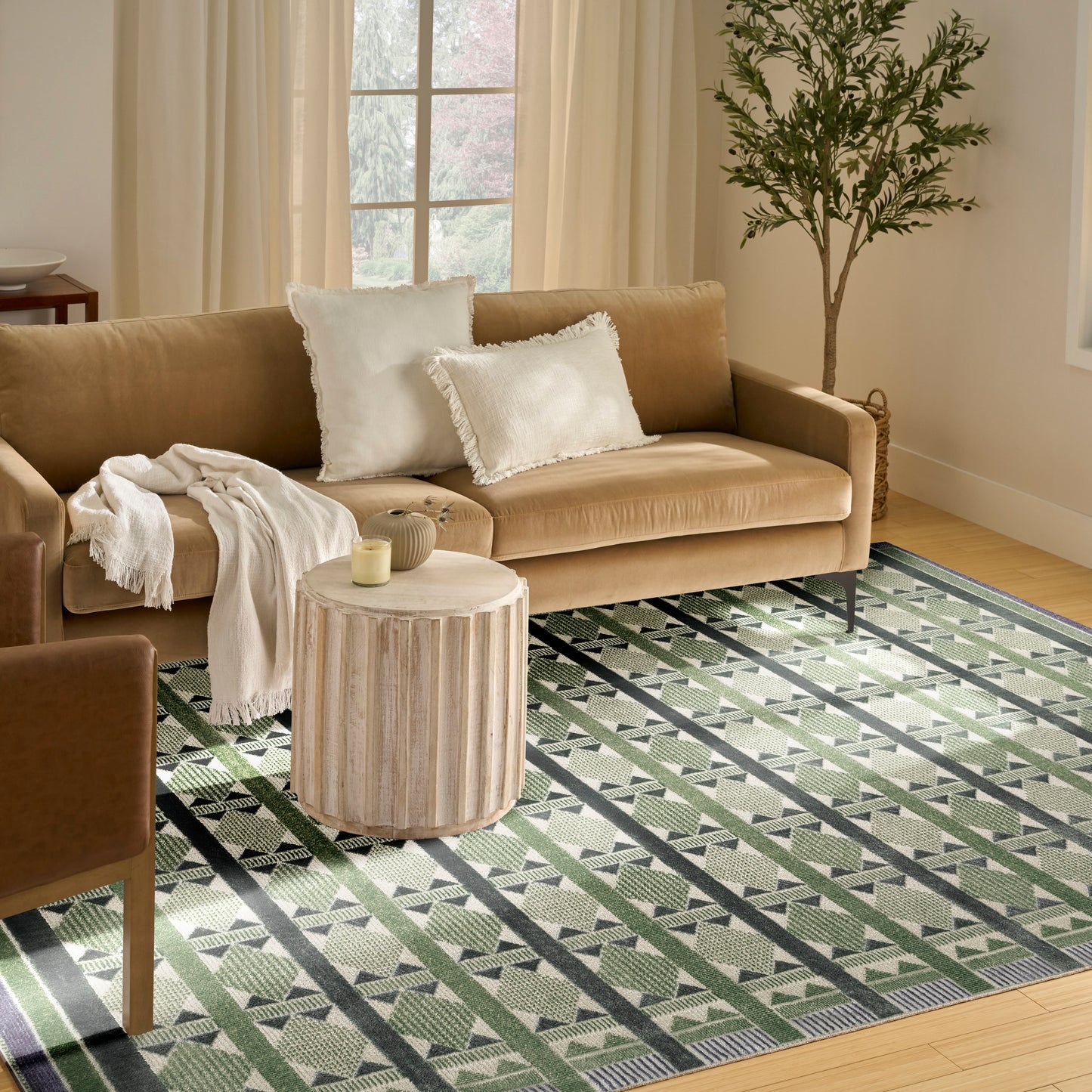 Nourison Nordic 8' x 10' Green Blue Modern Indoor Rug