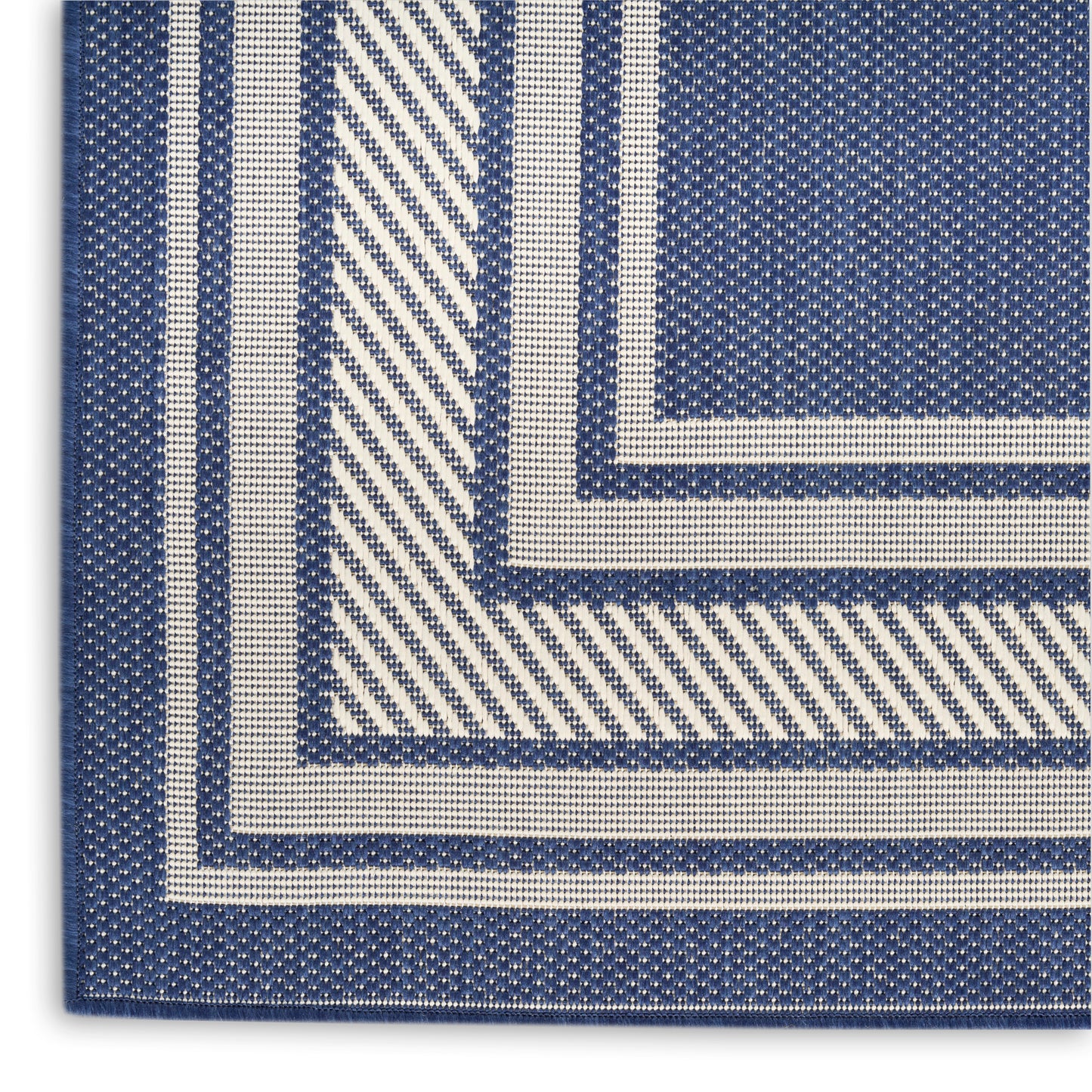 Nourison Horizon Indoor/Outdoor 8' x 10' Navy Modern Rug