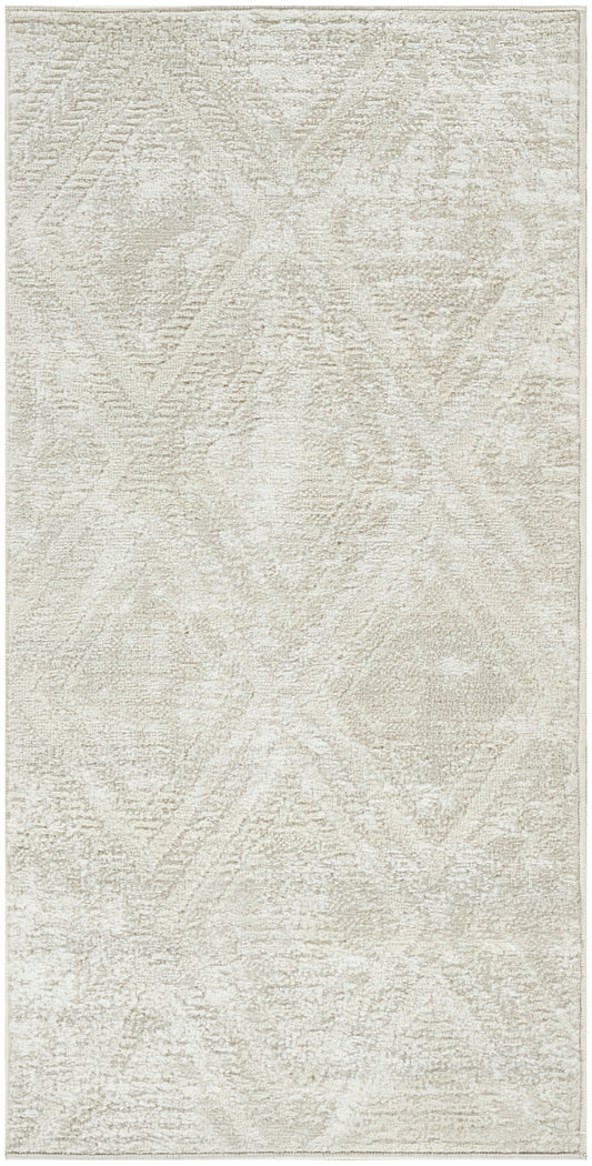 Nourison Dekor 2' x 4' Beige Modern Indoor Rug