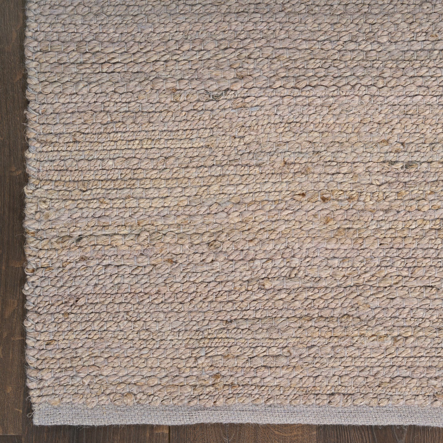 Nourison Natural Jute 3' x 5' Grey Farmhouse Indoor Rug