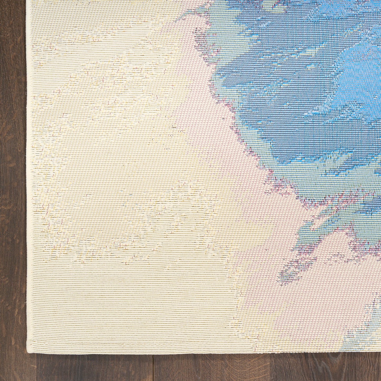 Nourison Color Splash 5'3" x 7'3" Ivory Multicolor Modern Rug