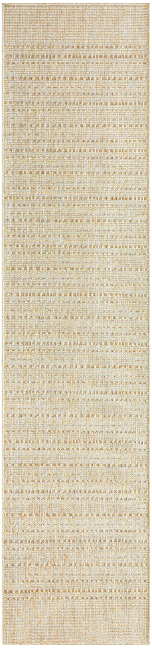 Nourison Tulum 2'2" x 8' Cream Outdoor Rug