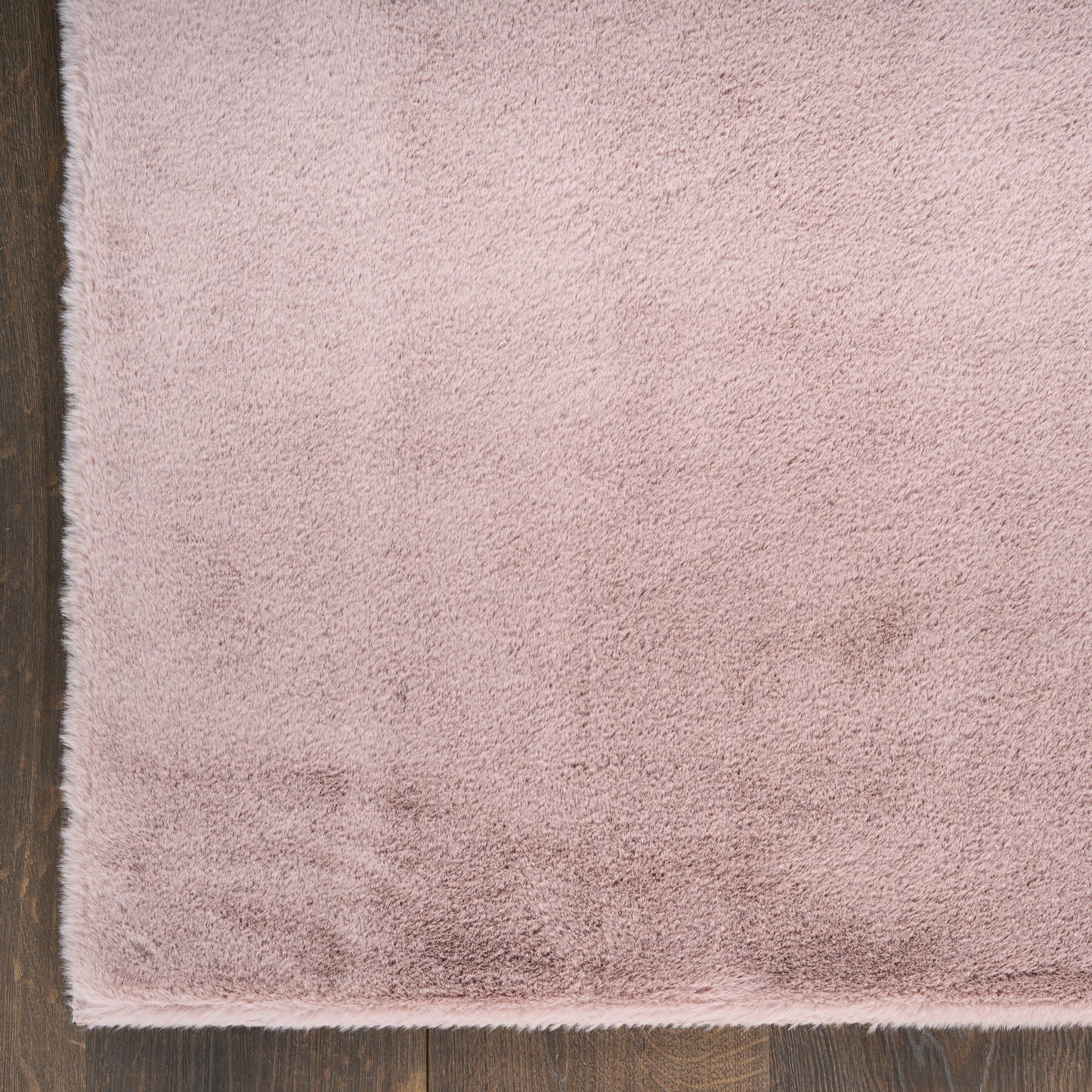 Nourison Soft Plush Rabbit Fur 7'6" x 9'6" Lavender Contemporary Indoor Rug