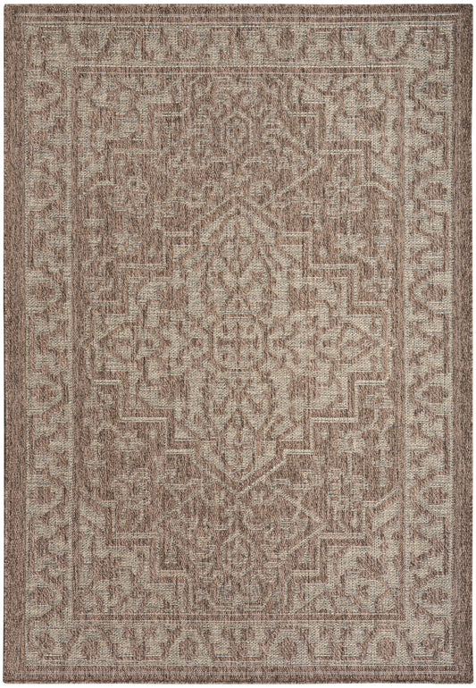Nourison Tulum 6' x 9' Brown Outdoor Rug