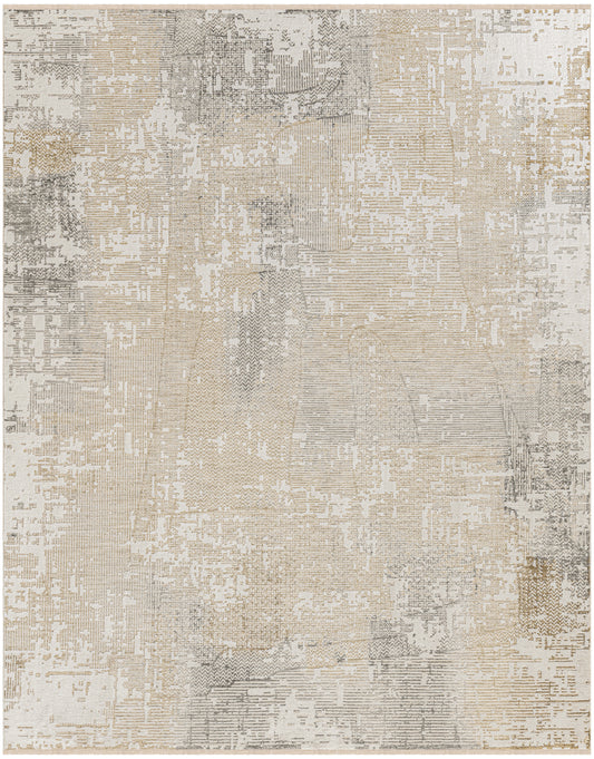 Calvin Klein CK078 Summit 7'10" x 10'2" Cream Ivory Modern Indoor Rug