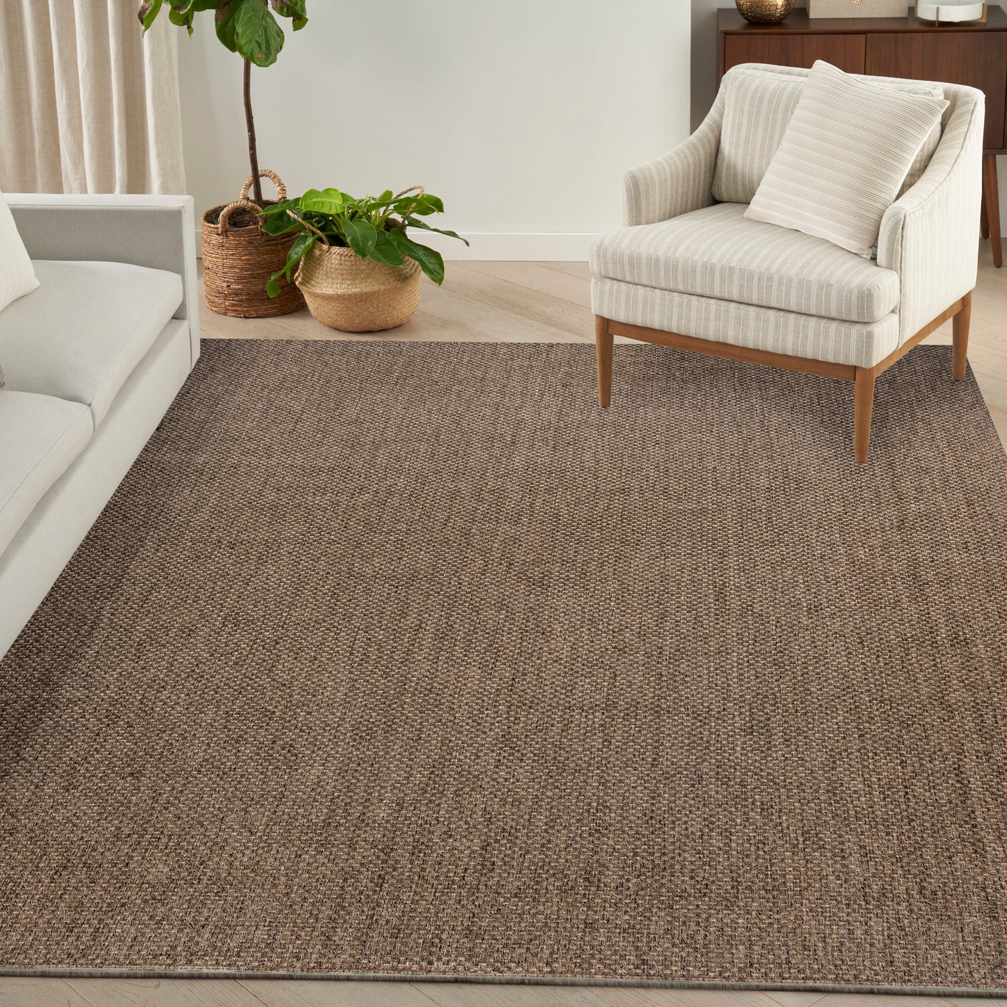 Nourison Tulum 8' x 10' Brown Outdoor Rug
