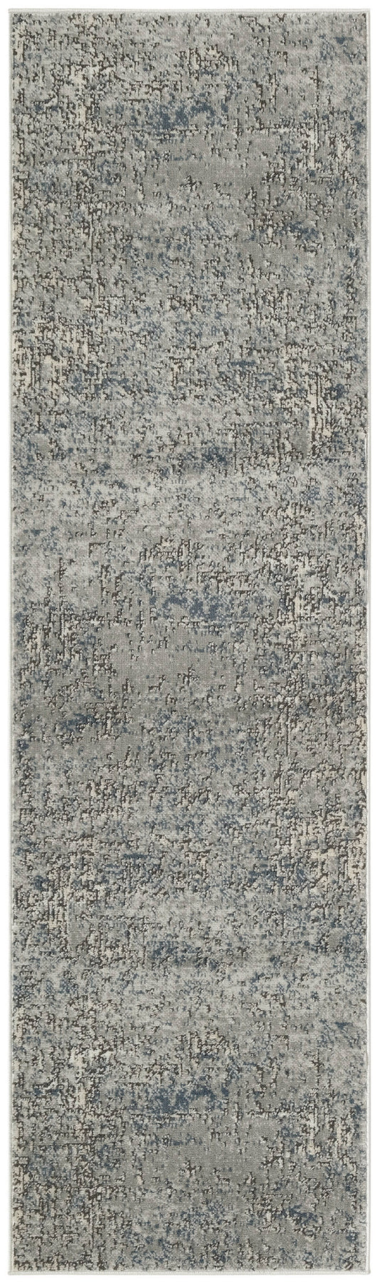 Nourison Quarry 2'2" x 10' Dark Grey Modern Indoor Rug