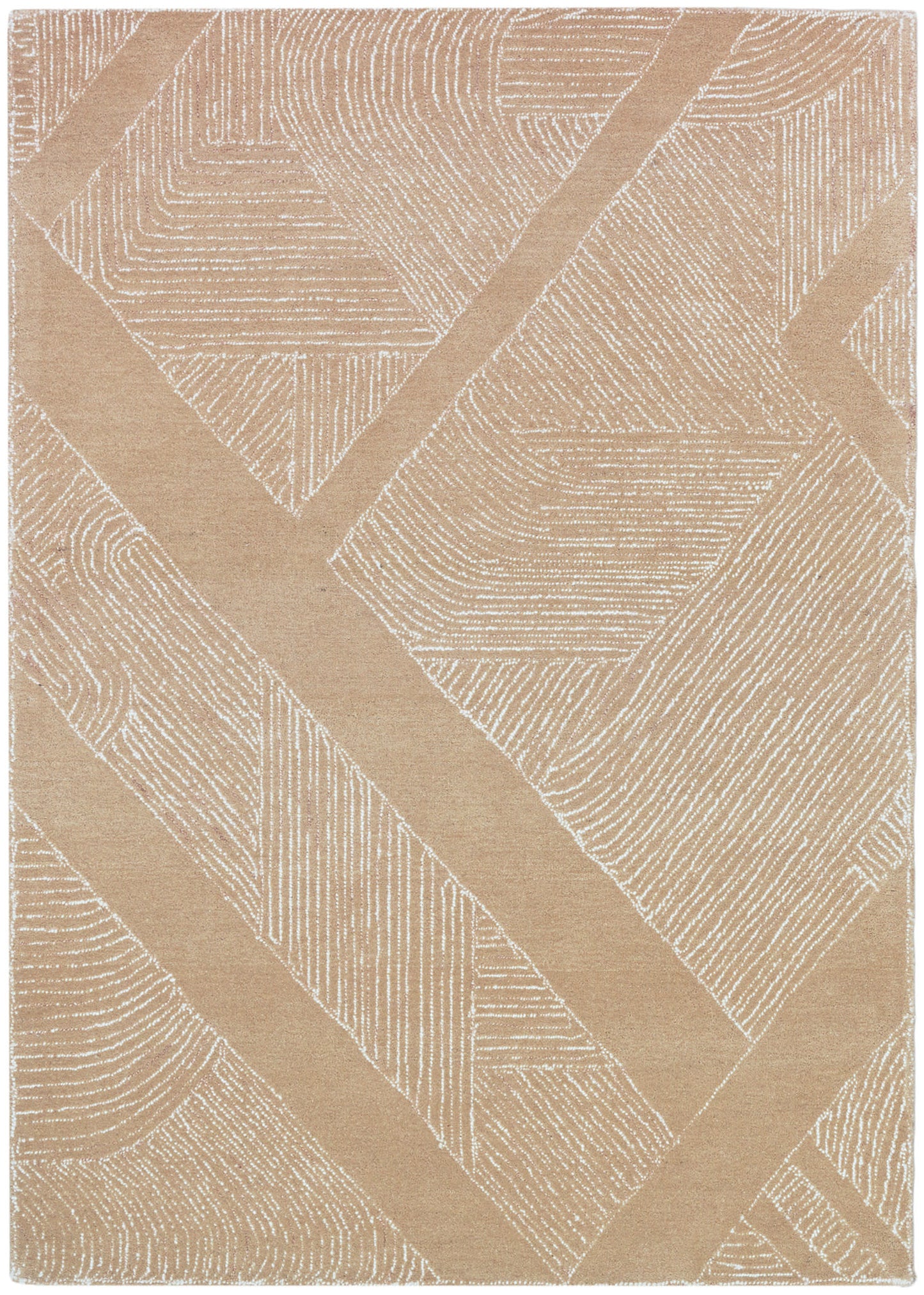 DKNY Pure Patterns 3'9" x 5'9" Camel Modern Indoor Rug