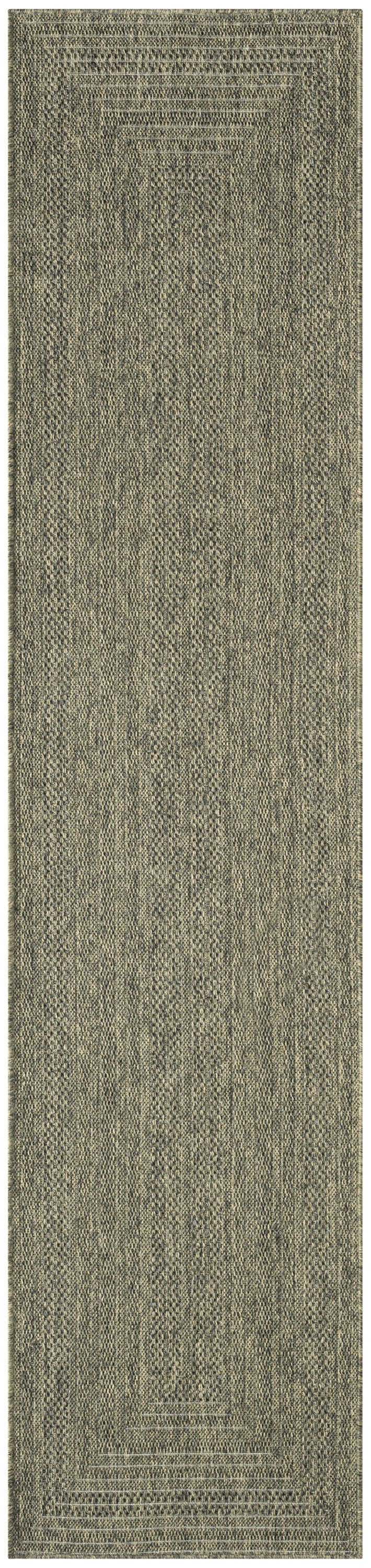 Nourison Tulum 2' x 6' Olive Outdoor Rug